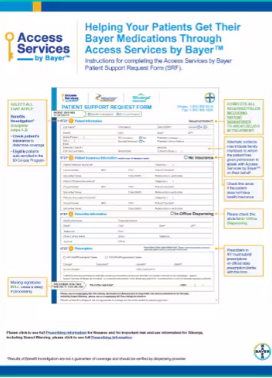 Downloadable STIVARGA® (regorafenib) Access Services by Bayer™ Request Form